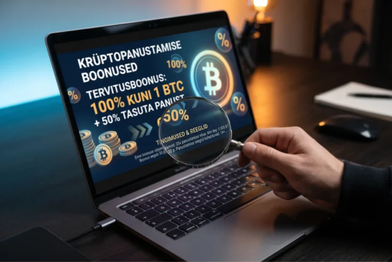 Krüptopanustamise boonuste analüüs rollover-nõuete ja tegeliku väärtuse hindamisega