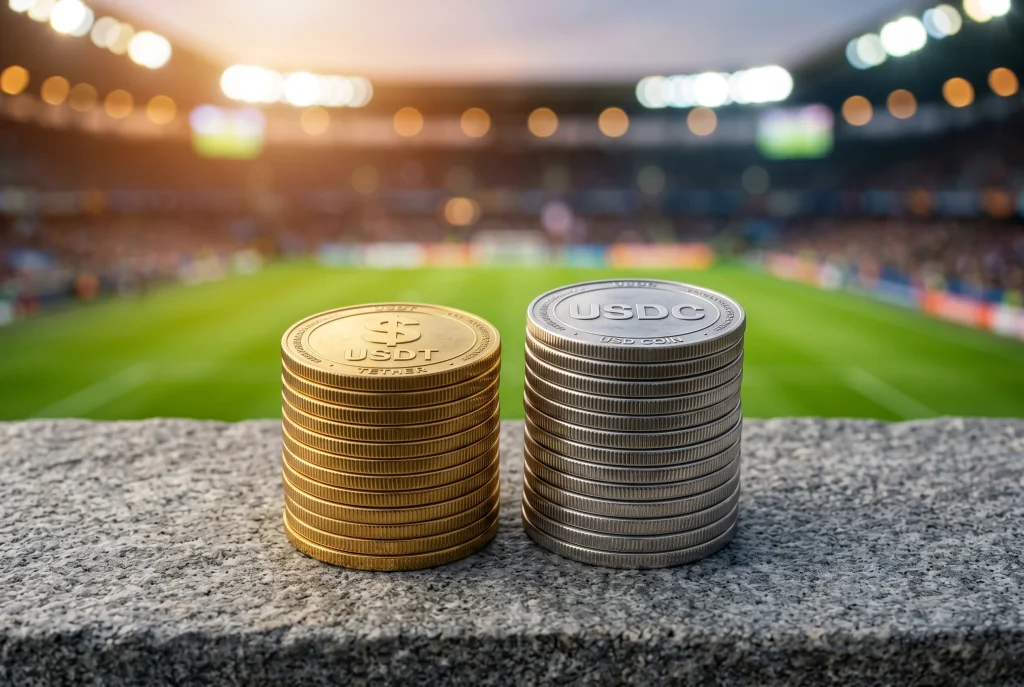Stablecoinidega spordiennustamine - USDT ja USDC panustamise juhend